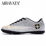 31&ndash;48 dydžio vyri&scaron;ki futbolo batai vaiki&scaron;ki sportiniai futbolo bateliai FG/TF žolės neslystantys treniruokliai, apkabos Futbolo futbolo sportbačiai, avalynė 38 balta/pilka