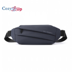 Jaukus vyri&scaron;kas krep&scaron;ys ant krūtinės, madingas kryžminis krep&scaron;ys, sportinis juosmens krep&scaron;ys 38cm * 2cm * 13cm juoda