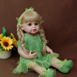 55 cm tikrovi&scaron;ka naujagimio lėlė su visi&scaron;kai mink&scaron;tu silikoniniu kūnu Alive 55 cm naujagimio graži suknelė žaislas gimtadienio dovana 55cm