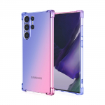 Skaidrus mielas gradiento telefono dėklas Plonas, nesibraižantis, lankstus TPU dangtelis, atsparus smūgiams, apsauginis dėklas, skirtas Samsung Galaxy S22 5G S23 FE S24 Ultra S23+ Samsung Galaxy S23+ 5G mėlyna/rožinė