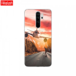 Skirtas xiaomi Redmi Note 8T dėklui, silikoninis dažymas, mink&scaron;tas TPU, skirtas xiaomi Redmi Note 8 globaliam dėklui Fundas Coque Redmi NOTE 8 PRO dėklas Redmi NOTE 8