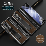 Su S Pen stovo odiniu dėklu, skirtu Samsung Z Fold 4 Z Fold 5 6 vyrių dėklu ekrano apsaugine plėvele ra&scaron;iklio angos dangteliu For Galaxy Z Fold 5&Case With S Pen kava