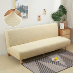 Polar Fleece audinio berankis sofos lovos užvalkalas Vienspalvis be porankio Didelis elastingas sulankstomas baldas namų dekoravimas suolo užvalkalas L 190-210cm