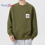 &bdquo;Cozy Up&ldquo; vyri&scaron;ki megztiniai su įtemptu kaklu, ne&scaron;varios spalvos, geometrinės tekstūros, ilgomis rankovėmis, laisvalaikio megztiniai mar&scaron;kinėliai M juoda