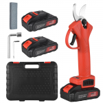 30 mm 21 V elektrinės genėjimo žirklės Profesionalios akumuliatorinės medžių žoliapjovės su 2 US plug raudona/juoda