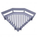 Sieninis laikymo lentynas kampinis du&scaron;o korpusas, tvirtas laikantis Lengvai montuojamas nuimamas du&scaron;o stelažo laikiklis su drenažo anga chaki