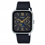 &bdquo;Casio&ldquo; standartinis analoginis odinis dirželis, juodas kvarcinis ciferblatas MTP-M305L-1A2V vyri&scaron;kas laikrodis
