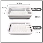 Indų kanalizacijos stovo laikymo indų laikiklis Sulankstomas sulankstomas lėk&scaron;tės kanalizacijos laikiklis Karavano kemperio stovyklavietės priedai mėlyna