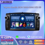 7 colių automobilio radijas Android Carplay skirtas Toyota Corolla E120 2000-2006 BYD F3 automobiliniam daugialypės terpės grotuvui Autoradio 2+32GB 2+32GB juoda