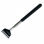 Plieninis i&scaron;traukiamas niežėjimo grėblio draskytuvas Teleskopinis masažo įrankis nugaros braukiklis juoda