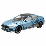 1/24 BMW M8 MANHART MH8 800 Lydinio Sportinio Automobilio Modelis Diecasts Metalinis Lenktyninio Automobilio Transporto Priemonių Modelis Simuliacija Garsas ir &Scaron;viesa Vaikų Žaislas Dovana mėlyna