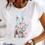 Butterfly Lovely Sweet Summer Fashion Unisex Print Tee Top mar&scaron;kinėliai trumpomis rankovėmis Moteri&scaron;ki FeUnisex Drabužiai Kasdieniai grafiniai mar&scaron;kinėliai L