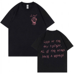 Reperio Lil Peep Tour koncertiniai grafiniai mar&scaron;kinėliai Unisex madingi medvilniniai mar&scaron;kinėliai trumpomis rankovėmis Unisex hiphopo dideli mar&scaron;kinėliai gatvės apranga L