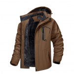 FiveFive vilnos pamu&scaron;alas kalnų striukės Vyri&scaron;kos žygio striukės lauke su nuimamu gobtuvu Paltai slidinėjimo snieglentei Parka žiemos vir&scaron;utiniai drabužiai M kava