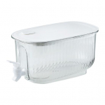 Prakti&scaron;kas skaidrus saugojimas 2 spalvų Lengvai valomas &scaron;altas virdulys vasaros gėrimų dalytuvui