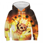 Japoni&scaron;kas anime animacinis filmukas su gobtuvu, vaiki&scaron;kas laisvalaikio 2024 m. 3D džemperis Naruto vaidmenų kostiumas Harajuku megztinis 2XL