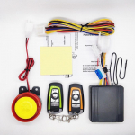 2 vnt./kompl. Motociklo motorolerio apsaugos signalizacijos sistema Apsauga nuo vagystės Dvispalvis nuotolinio valdymo pultas Variklio užvedimas