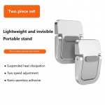 2 vnt ne&scaron;iojamojo kompiuterio stovas Mini ne&scaron;iojamas metalinis laikiklis Sulankstomas nematomas ne&scaron;iojamojo kompiuterio stovo laikiklis skirtas Macbook ne&scaron;iojamojo kompiuterio stovo au&scaron;inimo laikikliui 3