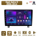 Android automobilinis radijas, skirtas Opel Astra H 2006-2014 Multimedijos grotuvas galvos blokas Stereo GPS navigacija BT WIFI 1+16GB 1+16GB