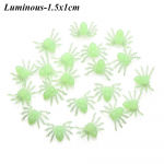 Plastikinis gudrus žaislas mini Helovino dekoracija Helovino voras modeliavimo voras namas su vaiduokliais dekoras Black-1.5x1cm
