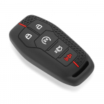 Skirtas Ford F-150 F-250 F-350 F-550 Fiesta Ranger Fusion Mondeo Mustang S-Max Explorer Edge Remote Cover 2018 Silikoninio rakto dėklo pakabukas juoda