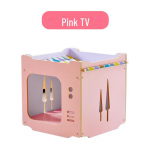 Yue Shang daugiafunkcinė katės lova: Hamakas, laipiojimo rėmas, medis ir uždara dėžė su kilimėliu Small size plus wool pad mėlyna