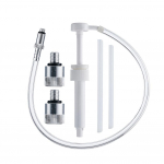 Apatinio bloko pavarų alyva, skirta jūriniams užbortiniams varikliams Universali alyva su metaliniais adapteriais standartiniams kvartiniams buteliams M1X2 balta