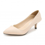 Auk&scaron;takulniai Moteri&scaron;ki bateliai Eleganti&scaron;ki Biuro Lady Bateliai Prekės ženklas Moteri&scaron;ki &Scaron;ventiniai Bateliai Smailus priekis Vidutinis kulnas 5cm Didesnis dydis 42 D131 35 abrikosas
