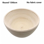 Rotango duonai atsparus krep&scaron;elis Natūralus ovalus rotango pintos te&scaron;los fermentacijos duonos krep&scaron;elis Round 13X6cm
