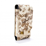 Telefono krep&scaron;ys universalus armijos Camo Combat taktinis velcro mai&scaron;elis su diržo kilpos dangteliu L juoda