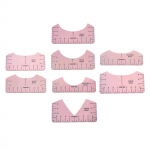 8x Mar&scaron;kinėlių liniuotės &scaron;ablonas Ne&scaron;iojamas rinkinys Lyginimo įrankis Visų dydžių mar&scaron;kinėliams Vinilo i&scaron;dėstymas Kar&scaron;tas presas Rankdarbių siuvimo reikmenys Suaugusiems skaidri