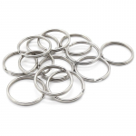 Aksesuaras Metalinė kilpa 1,5 * 25 mm Žiedai Lankas Sidabrinis 10 vnt Raktų pakabukai 20 vnt Raktų pakabukas 10 Pieces