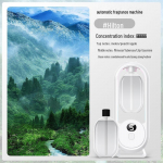 Automatinis aromaterapinis oro drėkintuvas ir gaiviklis &ndash; ilgalaikio dezodoranto ir kvapo aparatas kambariui ir tualetui Digital 5-speed aromatherapy machine + Hilton [essential oil]
