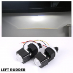 1,5 colio Matrix LED projektoriaus lę&scaron;is 10000LM priekiniai žibintai papildomas tolimųjų &scaron;viesų lę&scaron;is 6000K rūko žibintas modifikacija su montavimo laikikliu Left rudder