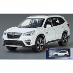 1/30 mastelio 2021 m. Subaru Forester E-Boxer SUV modelio automobilis metalinis lietas žaislinis automobilis, atsidarančios durys, &scaron;viesos garsas, atitraukiamas, berniukams, vaikams, vyrams kolekcijai ir kt. 1/30-Size:15.5*6.5*5.8cm balta