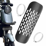 Motociklo i&scaron;metimo vamzdžio &scaron;ilumos dangtis nerūdijančio plieno duslintuvas vamzdžio &scaron;ilumos skydas motociklo i&scaron;metimo vamzdis motociklo priedai auk&scaron;tas sidabras