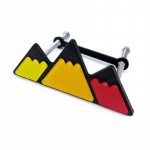 Grotelių ženklelis Grotelių emblemos Automobilio priekinių grotelių grotelių ženklelis Automobilio transporto priemonės etiketė raudona