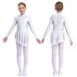 Merginos Blizgantys Kalnų kri&scaron;tolas Tinklelis Sujungimas &Scaron;okių Apranga Dailusis čiuožimas &Scaron;okių Kostiumas Baletas Lyrinis &Scaron;okis Sijonuotas Gimnastika Sportinis Trikotas 11-12 Years