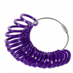 Žiedo dydžio pir&scaron;to dydžio matavimo matuoklio rinkinys juvelyrinių papuo&scaron;alų dydžio įrankių įrankiai 3-13 violetinė