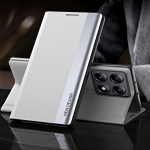 Prabangus odinis magnetinis atverčiamas dėklas, skirtas Xiaomi 14T 13T Poco X6 Pro X5 Redmi 14C Note 13 Pro 12 smūgiams atsparus PC hibridinis plonas sulankstomas telefono dangtelis Xiaomi 13T/13T Pro