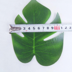 12 vnt tropinių palmių lapų dirbtinis Havajų paplūdimio namų vestuvių vakarėlio stalo dekoravimas SMALL žalia