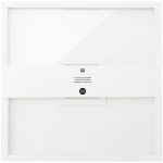 Livre d'or cadre carr&eacute; bois blanc - 30 x 30 cm
