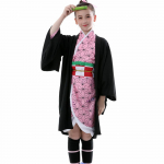 Anime Demon Slayer: Tsuyuri Kanawo Kamado Nezuko Kimono Cosplay mergaitėms ir berniukams, Vaidmenų kostiumas, Vaikų rinkinys 140cm