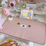 Kawaii Mielas Ins Stiliaus Pelės Kilimėlis Originalus Katės Didelio Dydžio Odinis Vandeniui Atsparus Stalo Padėklas Biurui, Studijoms, Bendrabučiui, Kompiuterio Klaviatūros Padėklas 40x70cm