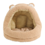 &Scaron;unų būda Keturis sezonus Augintinio lizdas Ruduo ir Žiema Naujas Teddy vilnos Pusiau uždara Me&scaron;kiuko &scaron;lepetės Augintinio katės lizdas Bear slippers pet nest