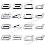 3D ABS Automobilio Galinio Bagažininko Raidės Ženklelis Emblema Stiliaus Lipdukai BMW 6 Serijos 650d 630d 640d E63 E64 F06 F12 F13 G32 640d sidabras