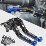 I&scaron;traukiama reguliuojama stabdžio ir sankabos svirtis motociklui FJ-09/MT-09/Tracer/GT Black-Black-Gold