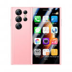 SOYES S23 Pro 4G Mini I&scaron;manusis Telefonas 3.0 colių MT6737 Dvi SIM kortelės 2GB RAM 16GB ROM Android 9.0 Veido Atpažinimas 1950mAh 5MP Kamera Madingas Mobilusis Telefonas 2GB 16GB rožinė