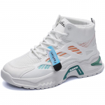 nauji vyri&scaron;ki patogūs lauko patogūs storo pado tinklelio batai auk&scaron;to aulo sportbačiai tėčio batai kasdieniai vyri&scaron;ki batai sportbačiai 39 balta