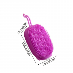 Dvipusis silikoninis kūno &scaron;veitiklis, putų vonios &scaron;epetys, &scaron;veičiantis odą, kūno masažo valymo įrankis, valymo pagalvėlė, vonios reikmenys rožinė